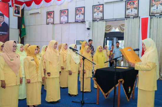 Pengurus DP Ranting PP PAUD Kecamatan Resmi dikukuhkan, Diharapkan Mampu Meningkatkan Kualitas PAUD. 