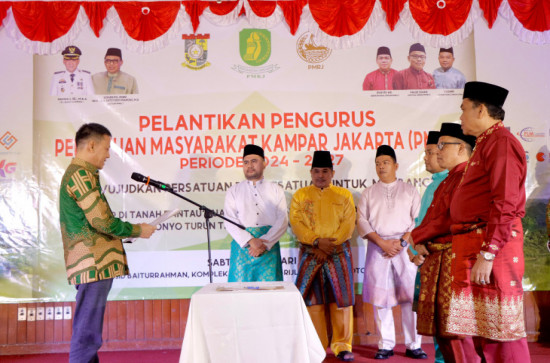 Pelantikan PMKJ Jakarta, Hambali ; Bersinergi Berikan Kontribusi Ide dan Pemikiran Dalam Membangun Kampar. 