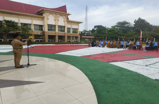 Pimpin Apel Pagi, Ini Pesan Pj Sekda Kampar Drs. Yusri, M.Si.