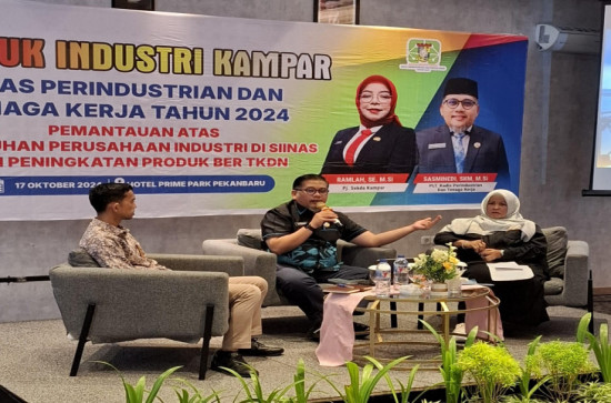 Dinas Perindustrian Dan Tenaga Kerja Kampar Taja Rembuk Industri Kampar dalam Rangka Peningkatan Pelaporan melalui SIINas