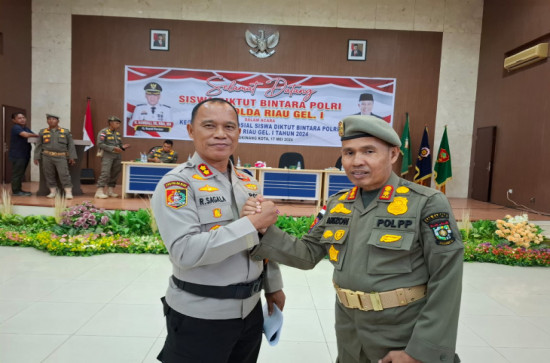 Kunjungan Siswa SPN Riau  ke Kampar  bukti Kemitraan Polri dan Satpol PP semakin Solid  Mengemban Tugas