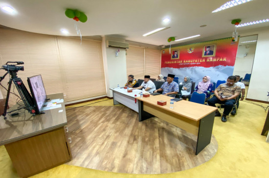 Pemkab Kampar Ikuti Rakornas Pengawasan Intern tahun 2024 secara Virtual.