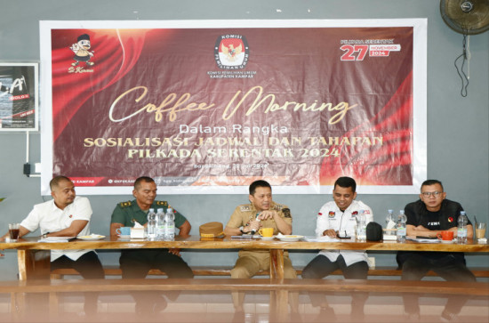 Terkait Tahapan Pilkada, Pj Bupati Kampar Minta Saling Mengingatkan Tingkatkan Sinergitas. 