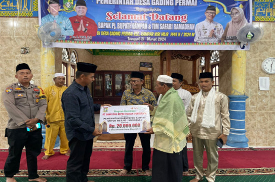 Malam Kesebelas Ramadhan, Pemkab Kampar Lakukan Safari Ramadhan Di Desa Gading Permai Kecamatan Kampar Kiri Hilir