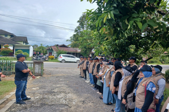 Masuk Masa Tenang Pilkada Serentak 2024, Panwascam Kuok Gelar Apel Kesiapsiagaan Pengawasan. 