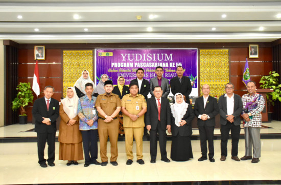 Staff Ahli Bupati Kampar Bidang SDM Hadiri Yudisium Program Pascasarjana Ke-55 Periode II Universitas Islam Riau Tahun 2024.
