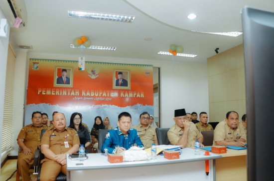 Pj Bupati Kampar Ikuti Rakor Pengendalian Inflasi Bersama Kemendagri.