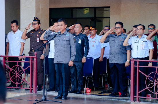 Peringati HANI 2024, Pemkab Kampar Laksanakan Upacara Gabungan, Ahmad Yuzar: “War On Drugs ,  Stop Narkoba.”