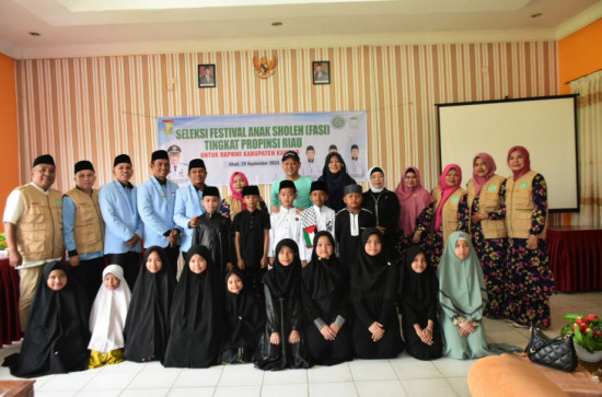 Pj Bupati Kampar Hambali, Resmi Membuka Seleksi Festival Anak Sholeh (FASI) Tingkat Provinsi Riau untuk BKPRMI Kabupaten Kampar. 
