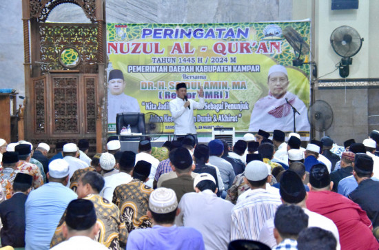 Pj Bupati Kampar : “Sebelum Jabatan Berakhir Akan Menyelesaikan Renovasi Mesjid Islamic Center Bangkinang.”