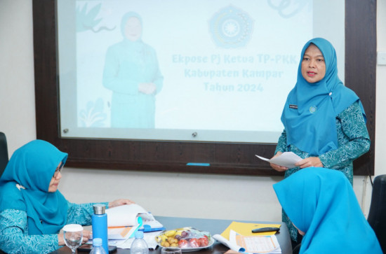 Terima Tim Monev PKK Riau, Ricana Djayanti Hambali Ekpose Seluruh Program Kerja TP PKK Kab. Kampar. 