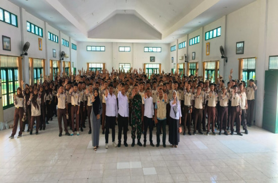 Menanamkan Nilai Anti Narkoba di Kalangan Kadet Muda, BNK Kampar Sosialisasi kepada Korps Kadet Republik Indonesia (KKRI)