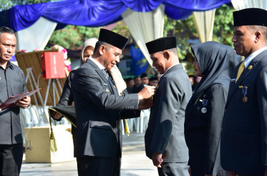 Bupati Kampar Ahmad Yuzar Jadi Inspektur Upacara HUT KORPRI ke-54, Sampaikan Sambutan Ketua Umum KORPRI