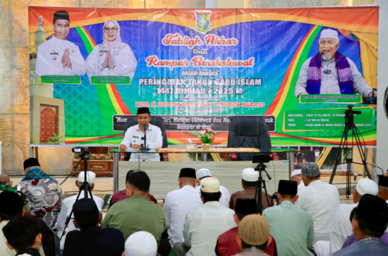 Tabligh Akbar dan Kampar Berselawat Peringatan Tahun Baru Islam 1447 H di Masjid Al Ikhsan MIC Bangkinang, Bupati Kampar : Tahun Baru Jadi Ajang Refleksi dan Muhasabah Diri. 