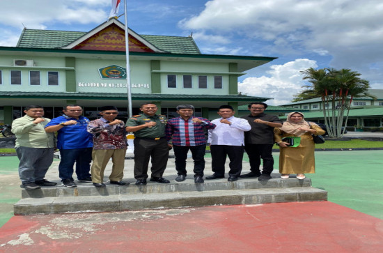 Ketua Komisi I DPRD Kampar Kunjungan Kerja Ke Makodim 0313/KPR,  Bahas Konflik Agraria dan Galian C.