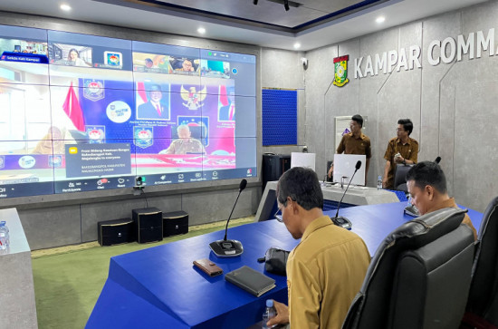 Profil Ideologi ASN Jadi Pembahasan Utama Pusat,  Pemkab Kampar Ikuti Webinar Nasional Penguatan Ideologi Pancasila.