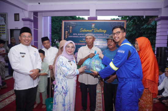 Malam ke-11 Pemerintah Kabupaten Kampar Gelar Safari Ramadhan di Mesjid Nurul Huda Attaqwa, Kecamatan Tapung