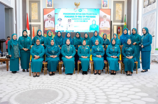Usai Dilantik, T. Nurheryani Ahmad Yuzar Dan TP PKK Kabupaten Kampar Akan Gesa Pelaksanaan 10 Program Pokok PKK