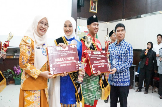 DPPKBP3A Kampar Raih Juara I Duta Genre Putri Tingkat Provinsi Riau Tahun 2025.