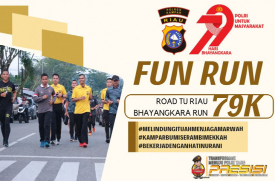 Besok Pagi, Polres Kampar Gelar Run Bhayangkara dan Tanam Pohon Meriahkan Hari Bhayangkara ke 79 Tahun 2025