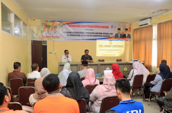 Pemerintah Kabupaten Kampar Adakan Sosialisasi SOP untuk ASN, Dorong Peningkatan Pelayanan Berbasis Digital