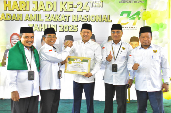 Hadiri Hari Jadi Baznas Ke-24, PJ Bupati Kampar Apresiasi Baznas Kampar Yang Selalu Berkontribusi Untuk Masyarakat Kampar.