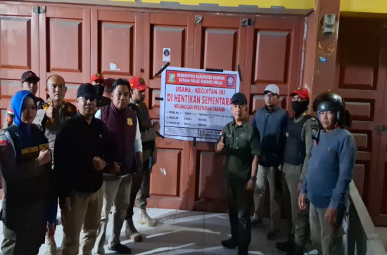 Meresahkan! Empat Warung Remang-Remang di Siak Hulu Digerebek dan Ditutup Satpol PP Kampar