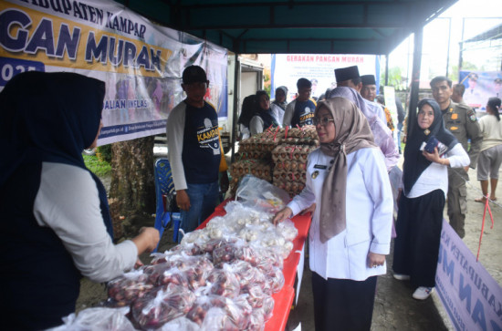 Meningkatnya Kebutuhan Masyarakat Jelang Iedul Fitri 1446 H, Wabup  Dr. Misharti Buka GPM Desa Gunung Sari. 