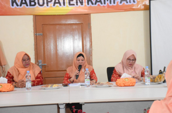Gelar Pertemuan Bulanan , DWP Kabupaten Kampar Lakukan Evaluasi dan Renja 2025. 
