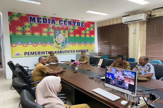 Pemkab Kampar Ikuti Rakor Inflasi dengan Kementerian dalam Negeri RI. 