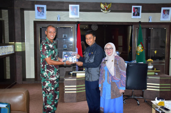 Bupati dan Wakil Bupati Kampar Sambut Hangat Kedatangan Dansathanlan Letkol Pom Eka Wahyudi