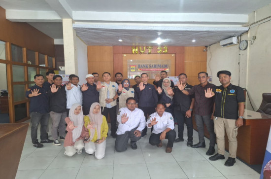 BNK Kampar Sosialisasikan Bahaya Penyalahgunaan Narkoba kepada Karyawan PT. BPR Sarimadu Cabang Flamboyan 