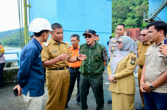 Elevasi Waduk PLTA Koto Panjang Naik, Bupati Kampar H. Ahmad Yuzar Berikan Himbauan Aman serta Tetap Waspada.