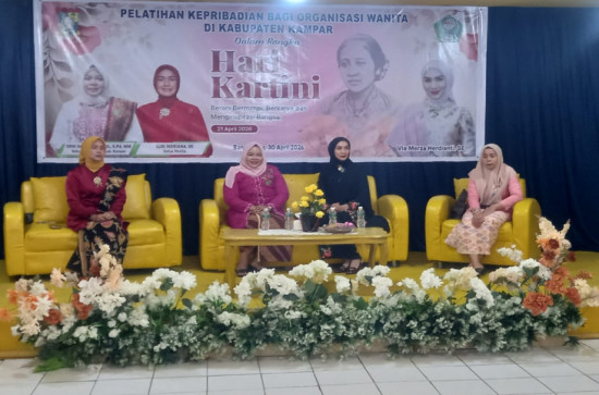 Gelar Pelatihan Kepribadian, GOW Kab. Kampar Dorong Perempuan Untuk Berani Tampil,  Bermimpi dan Menginspirasi
