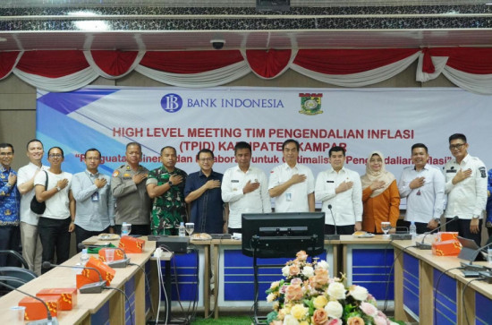 Pimpin HLM Pengendalian Inflasi, Bupati Kampar Berikan Apresiasi Kepada BI Perwakilan Riau, DJPb Riau BPS dan Bulog Kampar