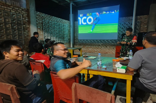 Nobar Piala Dunia 2026 di Kecamatan Salo, Camat Sofiandi: Pererat Silaturahmi dan Berdayakan UMKM
