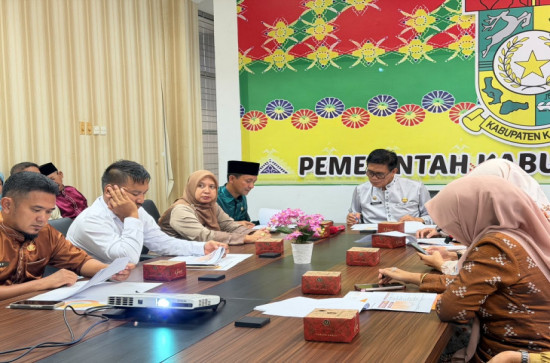 Bupati Kampar yang di wakili Asisten II Pimpin Rilis Inflasi Kabupaten Kampar Bulan Juli 2026