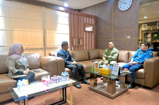 Bupati Kampar Terima Kunjungan Silahturahmi Danyon 132/BS 