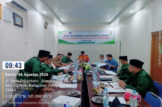 Mewakili Bupati Kampar, Asisten II Muhammad Hadiri RUPSLB PT BPRS Berkah Dana Fadhlillah Tahun 2026