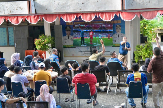Berdayakan UMKM, Nobar Piala Dunia 2026 di Kominfo Berjalan Semarak dan Meriah