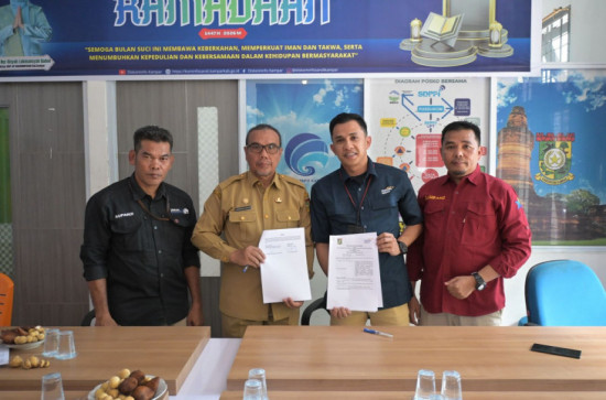 Diskominfo Kampar dan Bank Mandiri Taspen Teken MoU, Perkuat Publikasi dan Layanan Informasi untuk Pensiunan