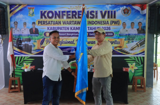 Pada Konferensi VIII PWI Kabupaten Kampar, Syawal Kembali Nahkodai PWI Kampar Periode 2026-2029.