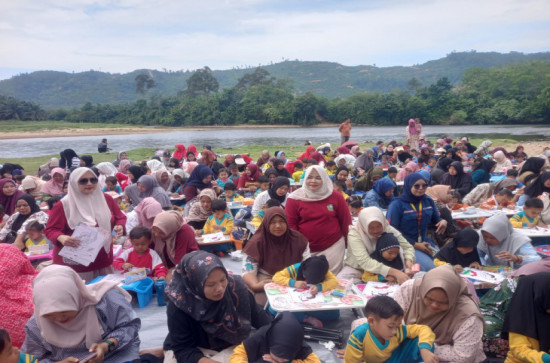 GOW Kab. Kampar Gelar Semarak HUT RI Ke-81 Dengan Menaja Lomba Mewarnai Bagi Murid TK/PAUD