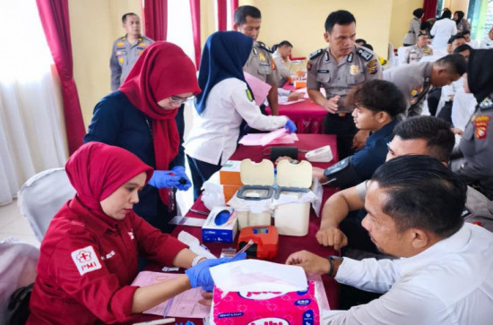 Donor Darah Polres Kampar, dr Rica Amalia : Setetes Darah Kita, Nyawa Bagi Sesama