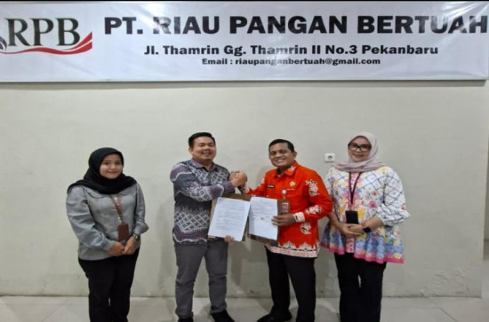 Perkuat Ketahanan Pangan, Pemkab Kampar Lakukan Penentangan MoU dengan PT. Riau Pangan Bertuah. 