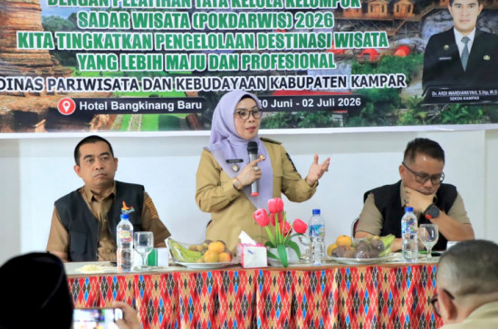 Wabup Kampar Buka Pelatihan Tata Kelola Pokdarwis Tahun 2026, Dorong Pengembangan Potensi Wisata di Kab. Kampar