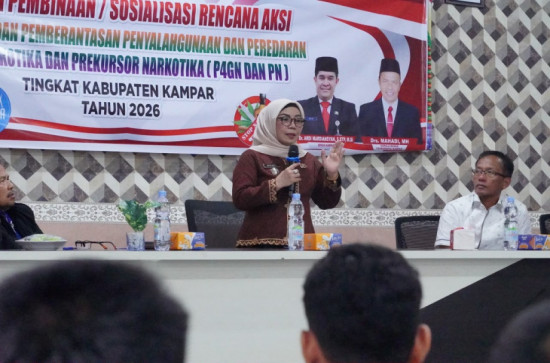 Wakil Bupati Kampar Resmi Buka Sosialisasi P4GN dan PN Tahun 2026 di SMKN 1 Bangkinang